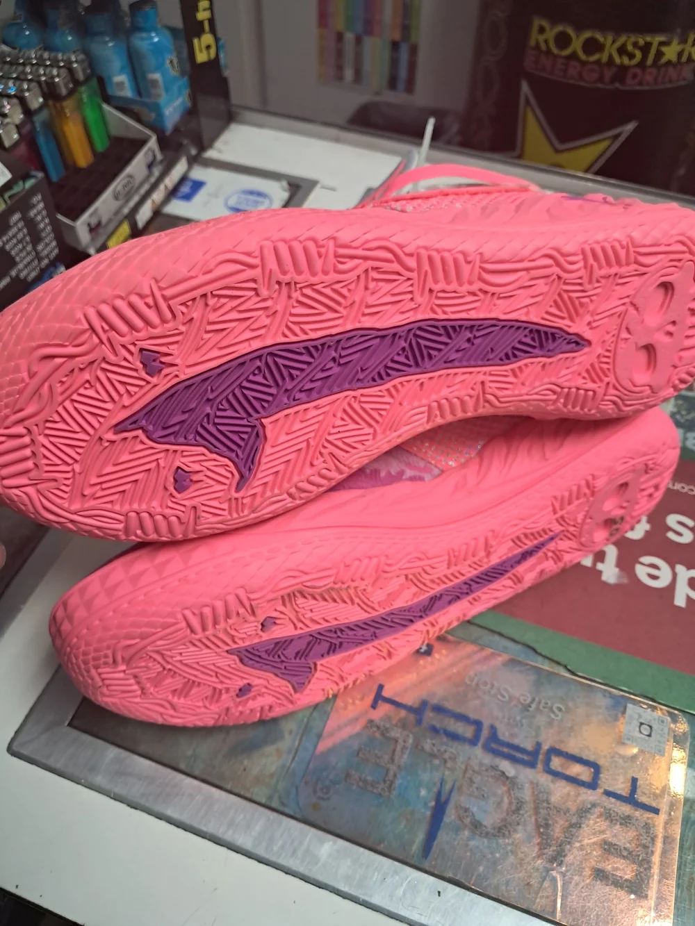 Puma Pink and Silver Men’s Athletic Shoes